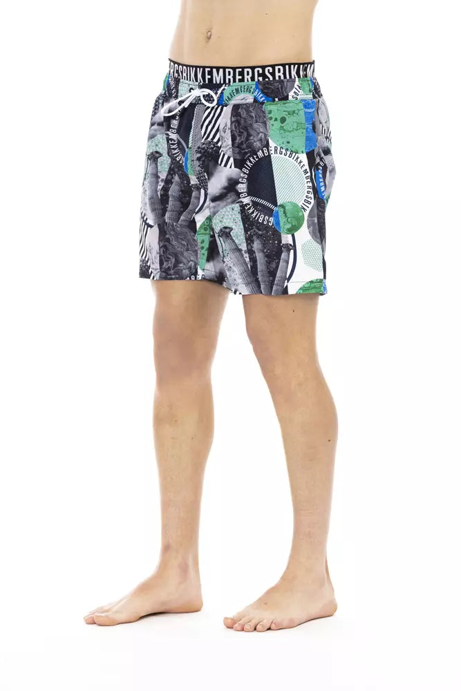 Multicolor Polyester Swimwear