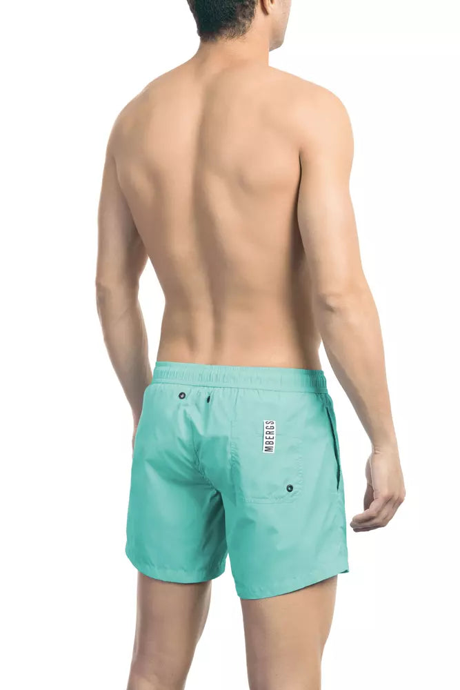 Blue Polyamide Swimwear