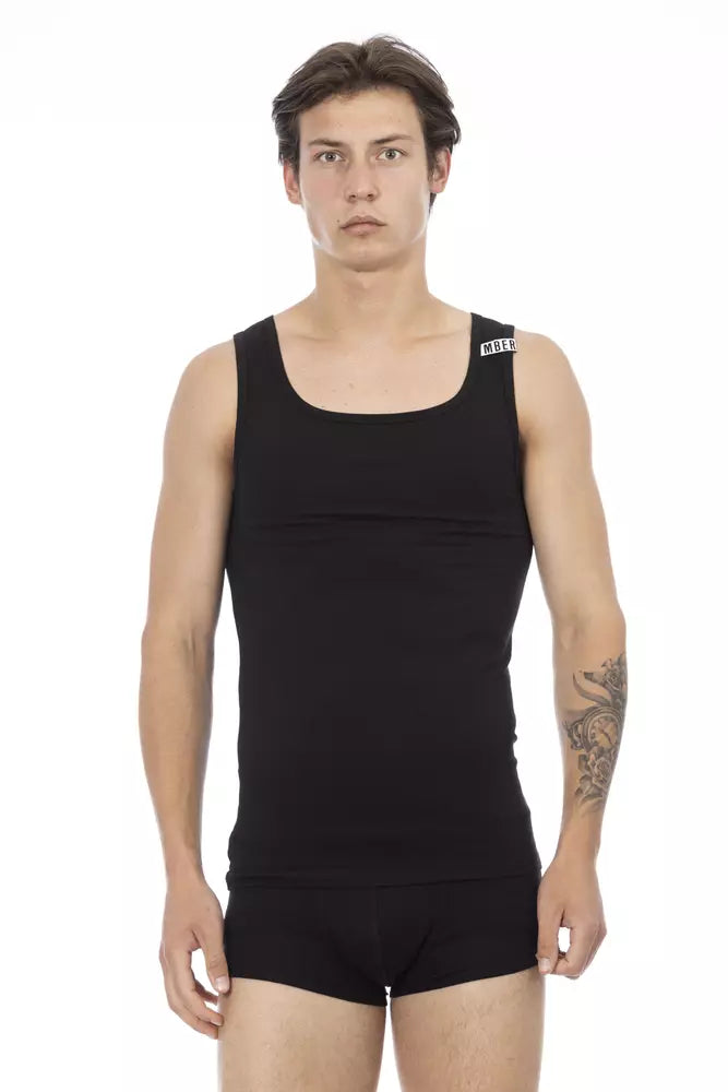Black Cotton T-Shirt