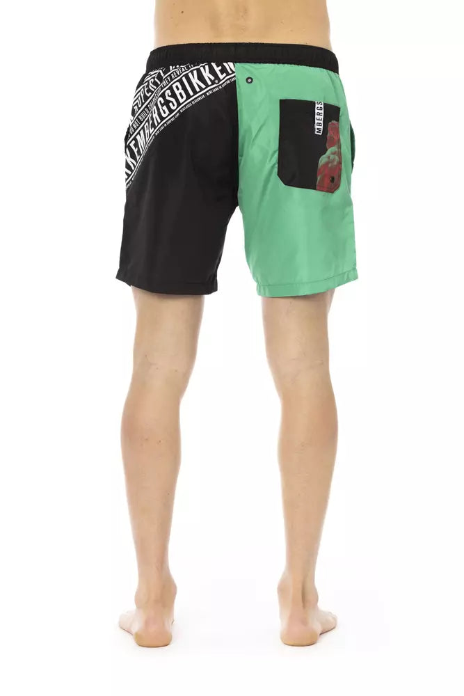 Green Polyester Swimwear