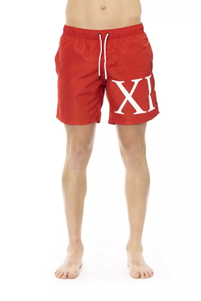 Red Polyester Swimwear