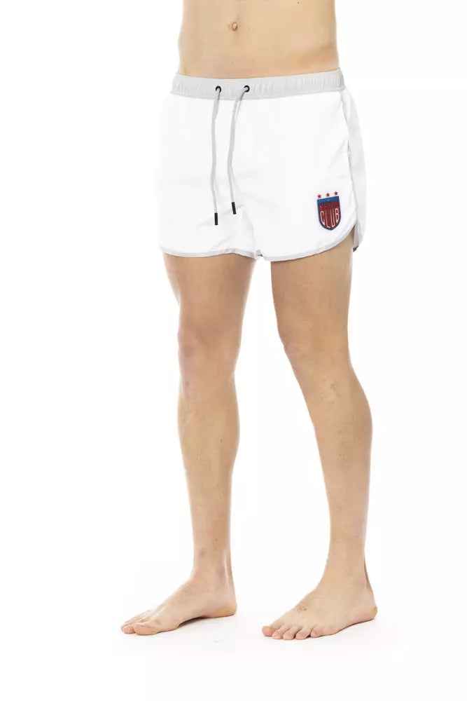 White Polyester Swimwear