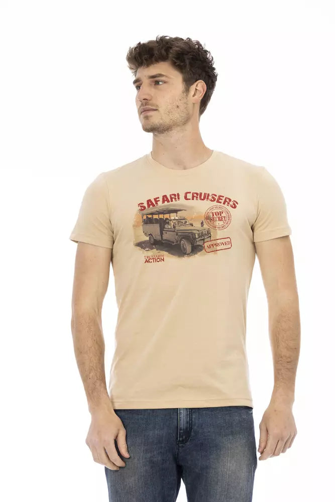 Beige Cotton T-Shirt