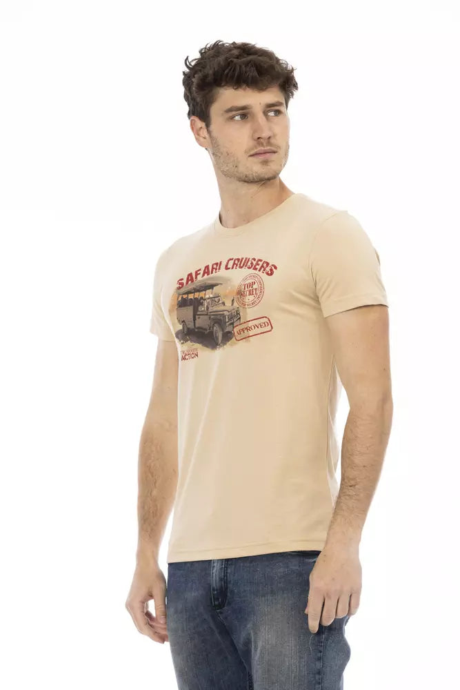 Beige Cotton T-Shirt