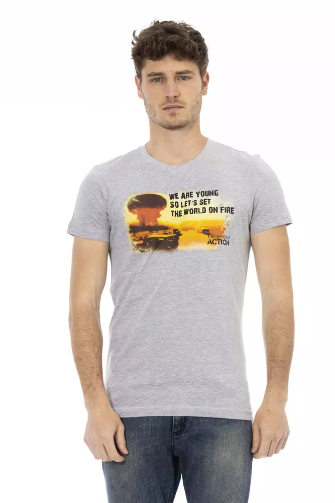 Gray Cotton T-Shirt