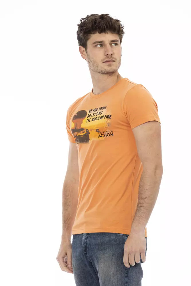 Orange Cotton T-Shirt