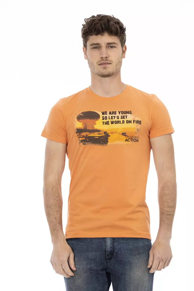 Orange Cotton T-Shirt