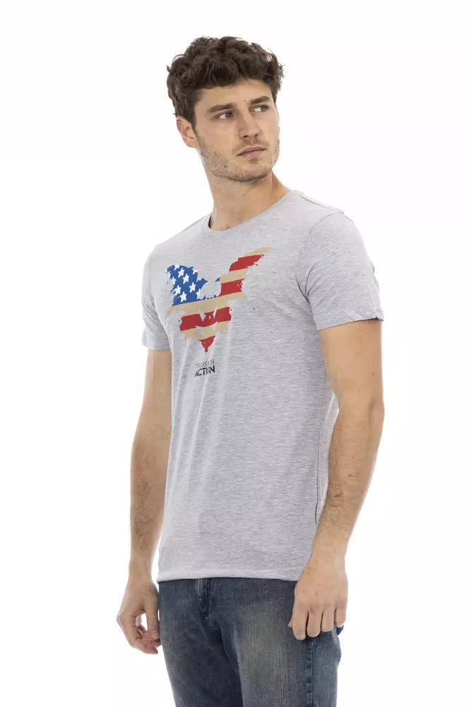 Gray Cotton T-Shirt