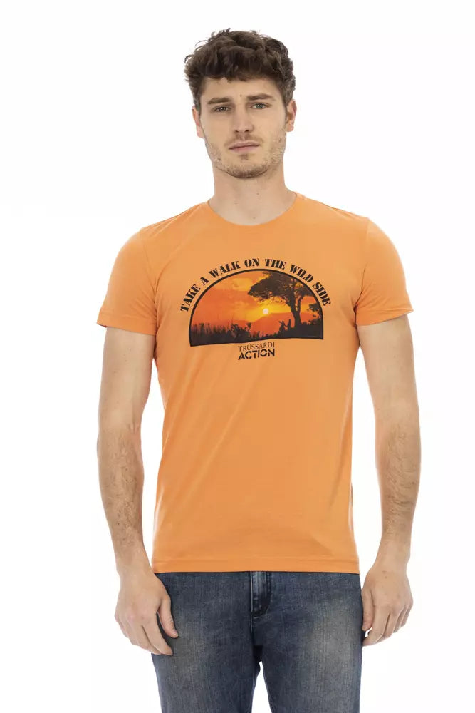 Orange Cotton T-Shirt