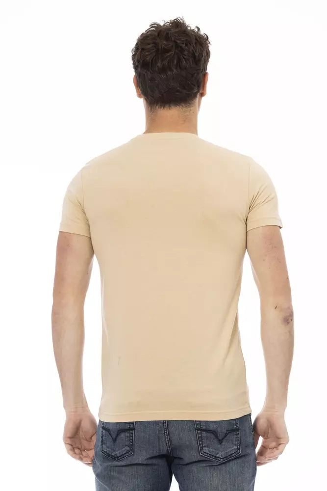 Beige Cotton T-Shirt