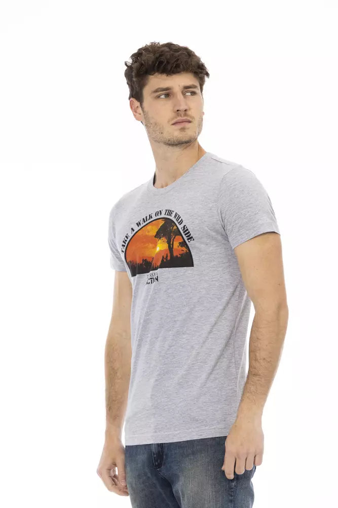 Gray Cotton T-Shirt