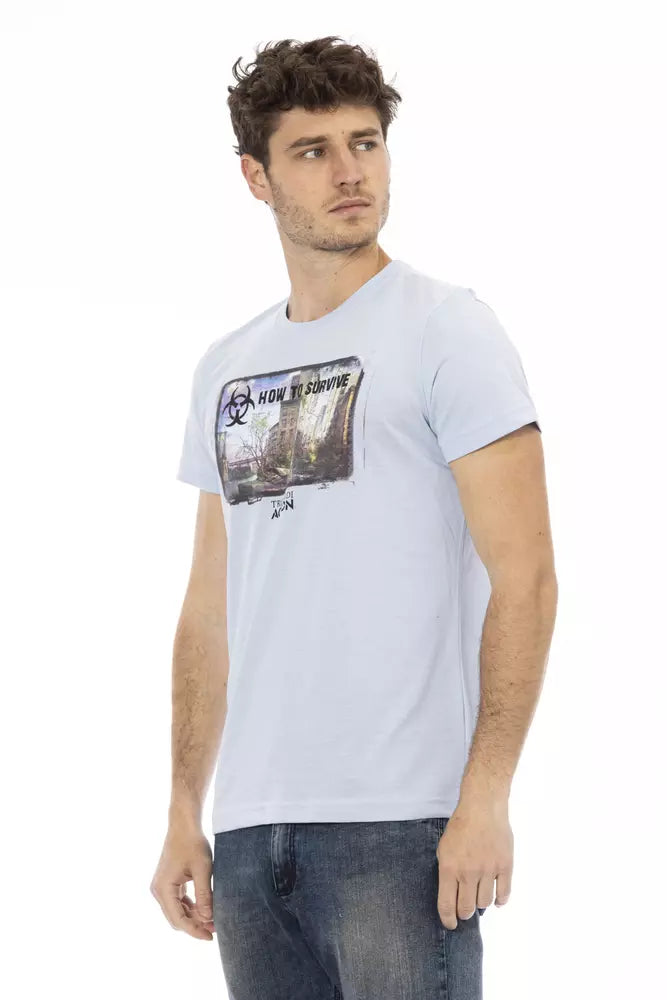Light-blue Cotton T-Shirt