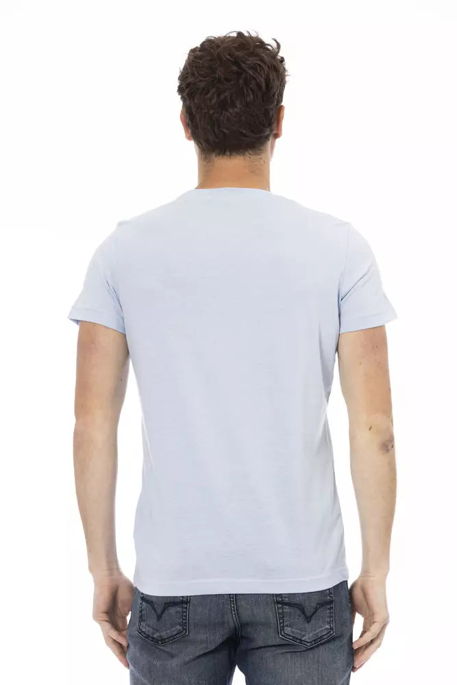 Light-blue Cotton T-Shirt