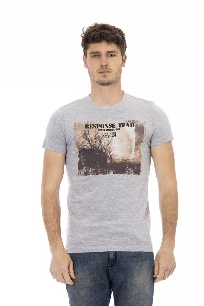 Gray Cotton T-Shirt