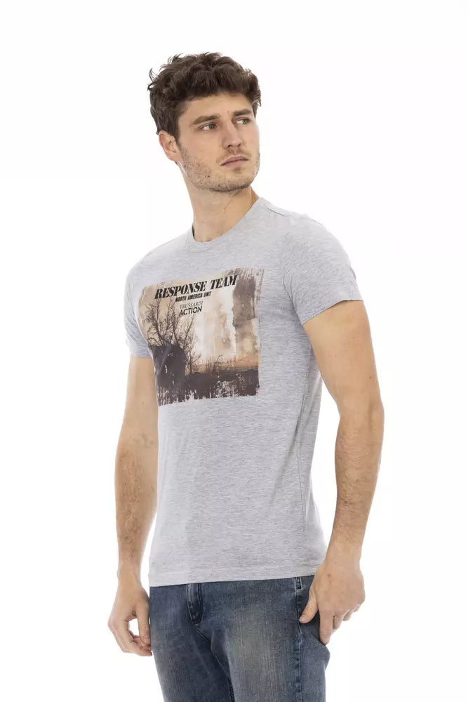Gray Cotton T-Shirt