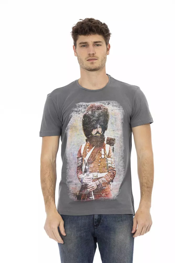 Gray Cotton T-Shirt