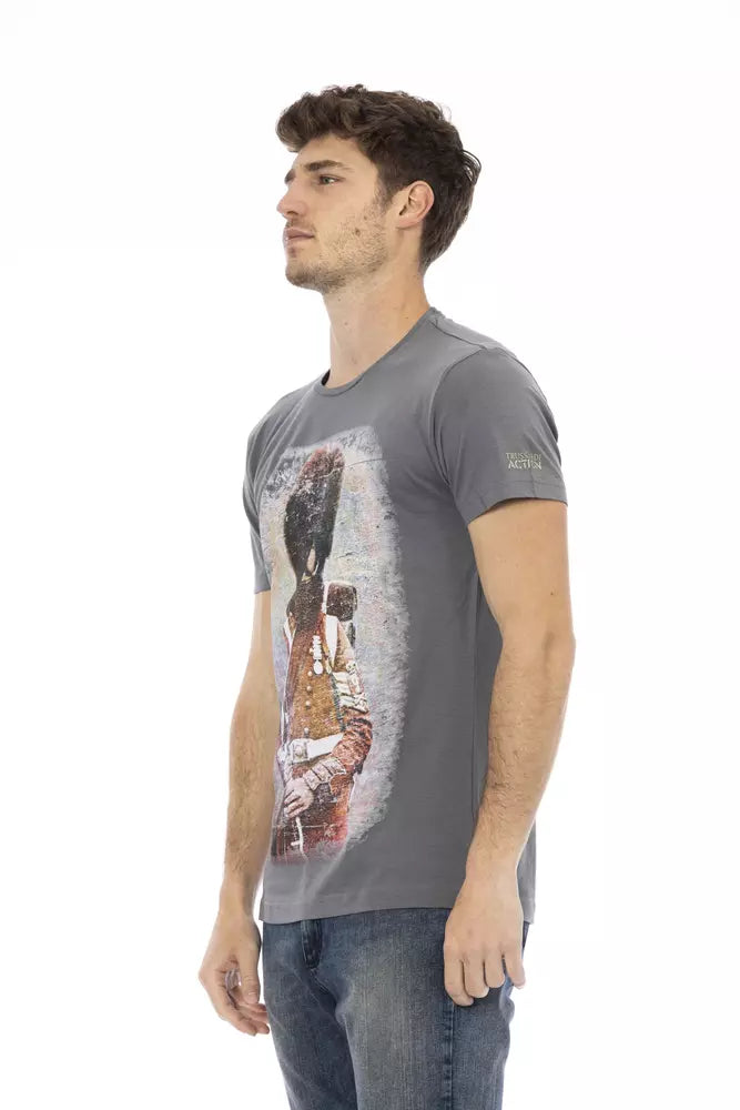 Gray Cotton T-Shirt