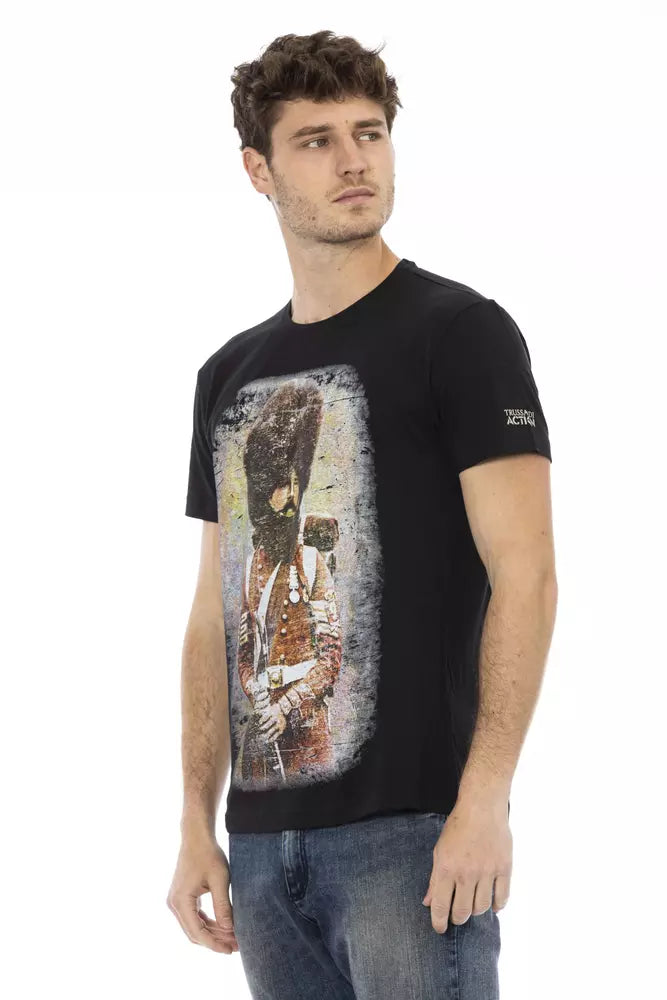 Black Cotton T-Shirt
