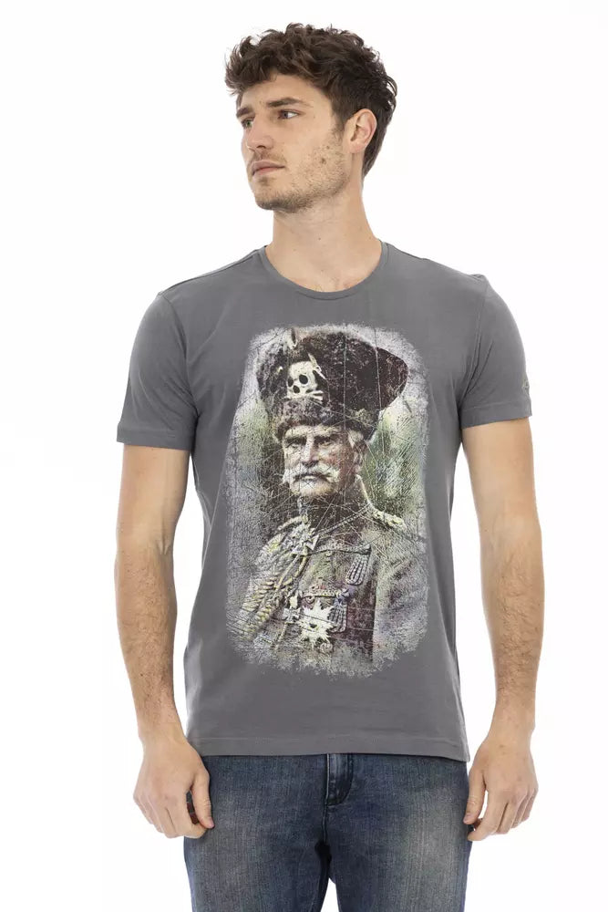 Gray Cotton T-Shirt