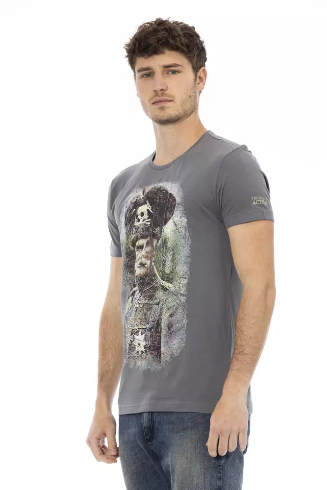 Gray Cotton T-Shirt