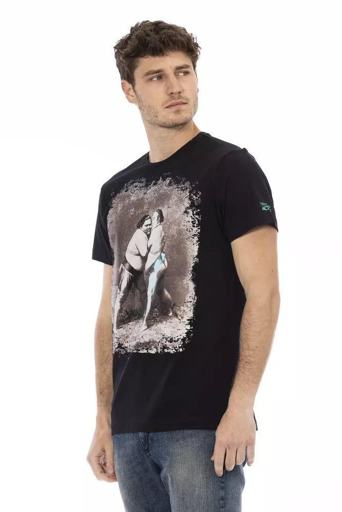 Black Cotton T-Shirt