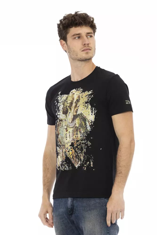 Black Cotton T-Shirt
