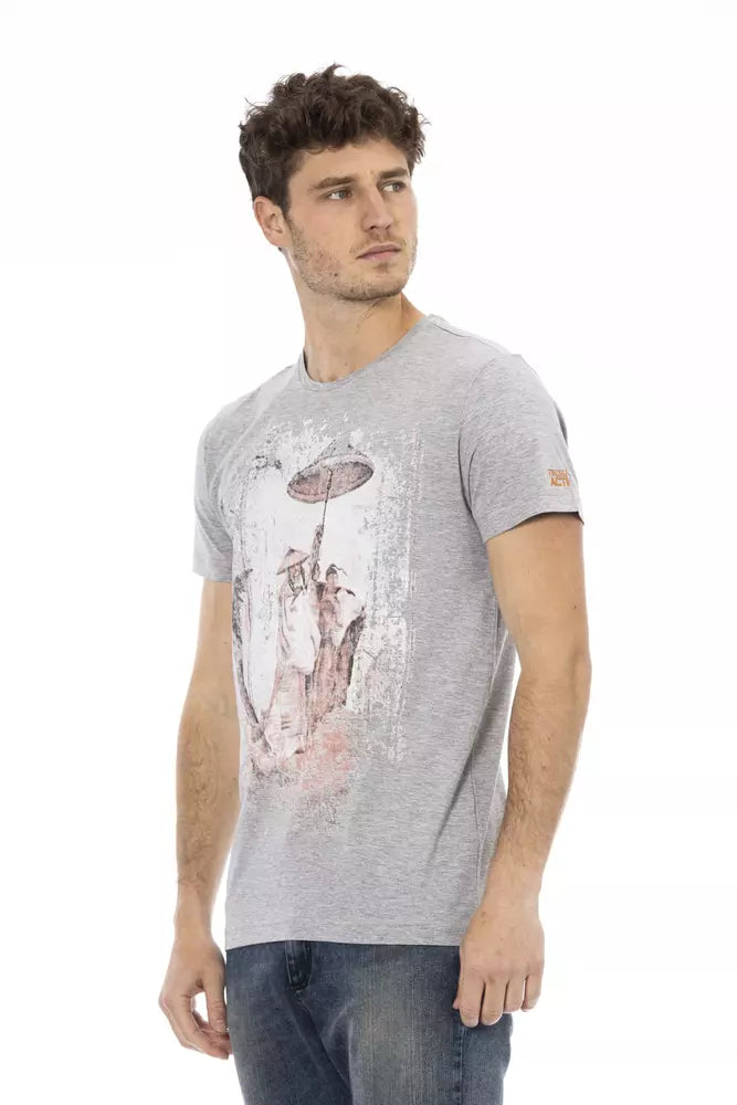 Gray Cotton T-Shirt