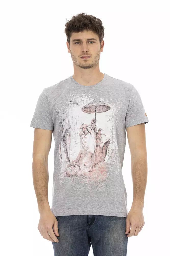Gray Cotton T-Shirt