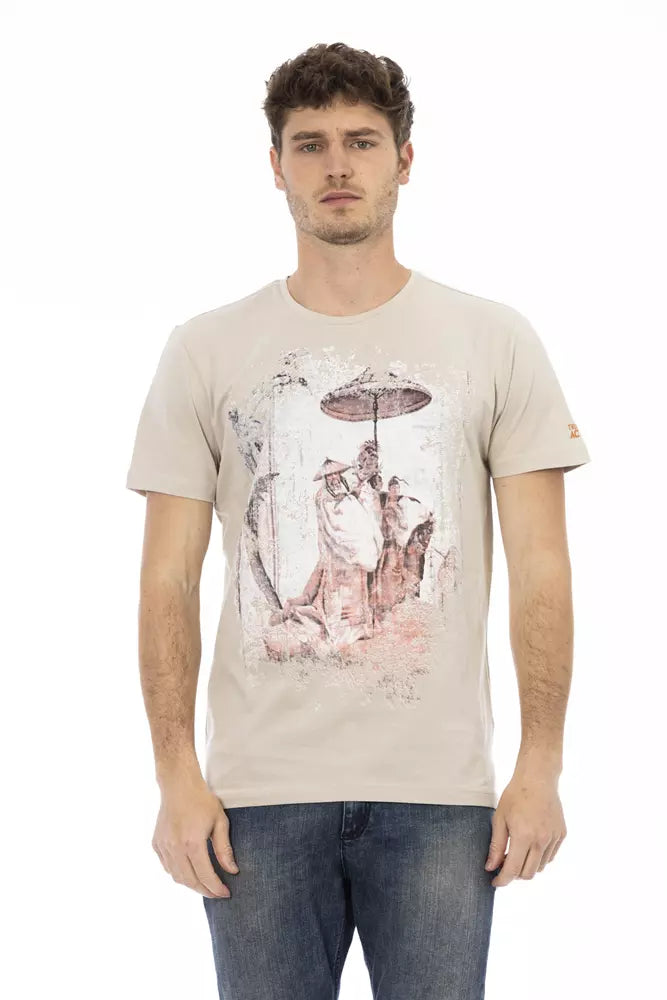 Beige Cotton T-Shirt