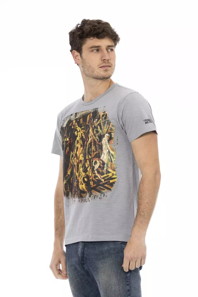 Gray Cotton T-Shirt