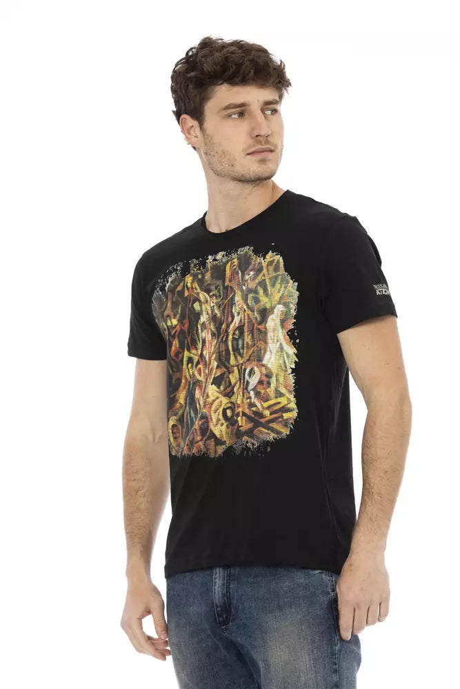 Black Cotton T-Shirt