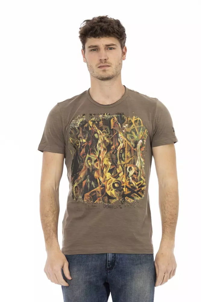 Brown Cotton T-Shirt