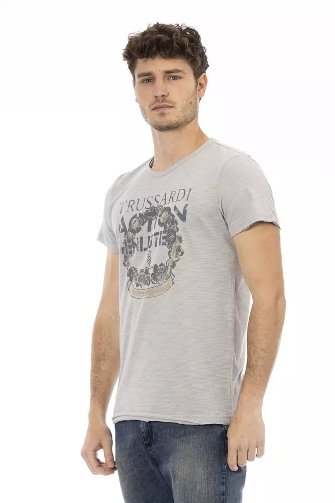 Gray Cotton T-Shirt