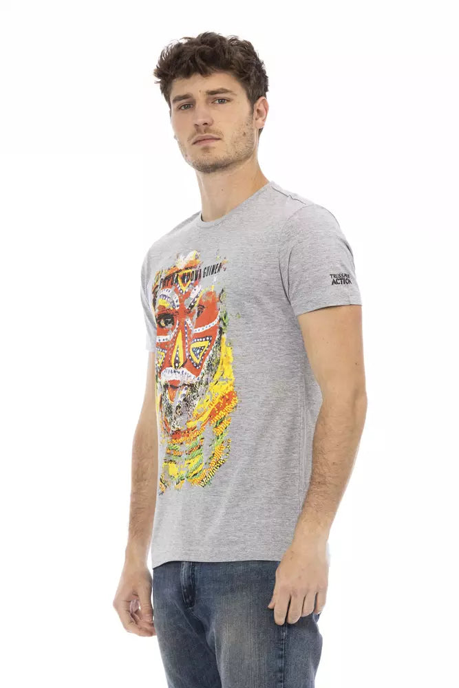 Gray Cotton T-Shirt