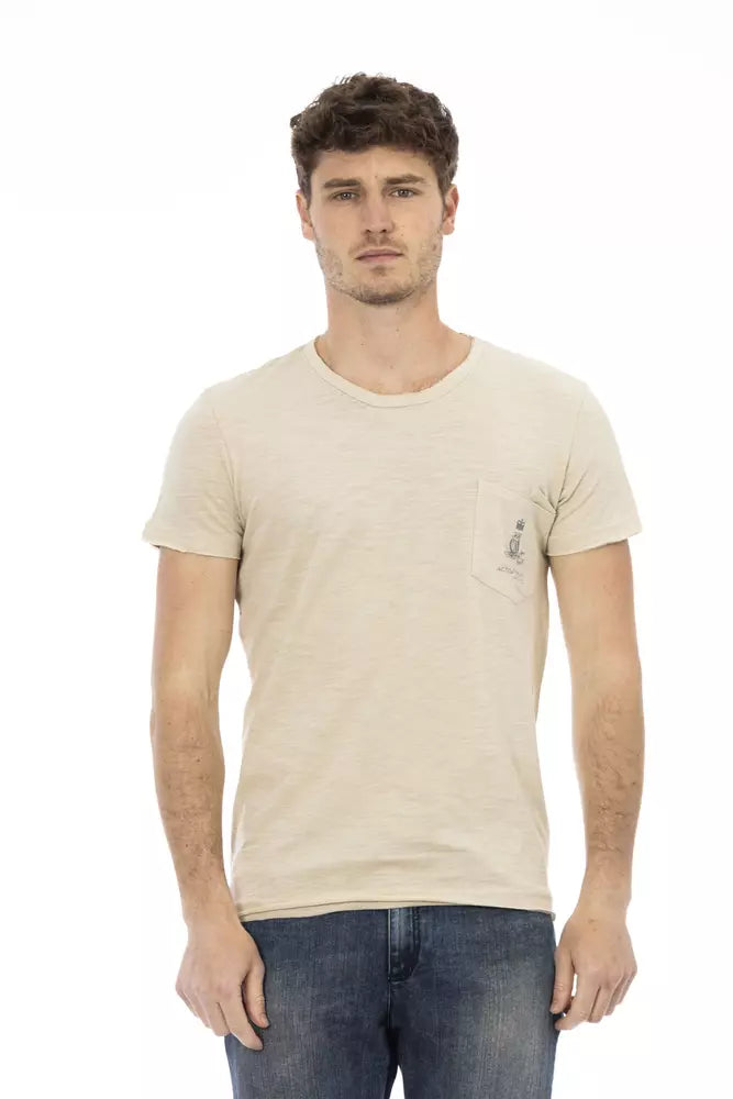 Beige Cotton T-Shirt