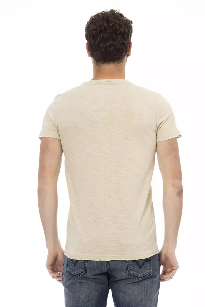 Beige Cotton T-Shirt