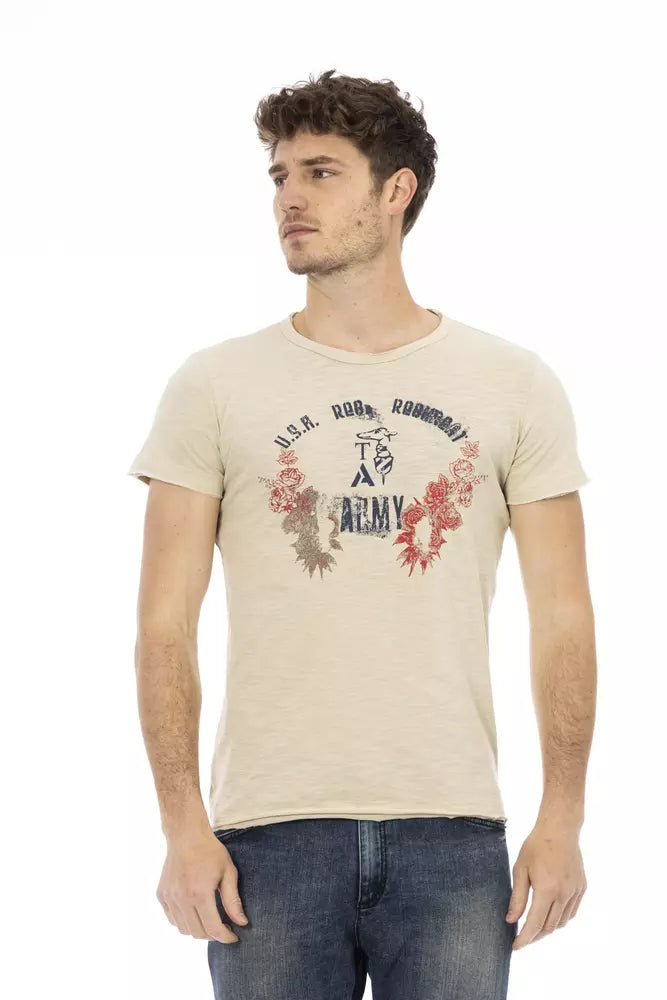 Beige Cotton T-Shirt