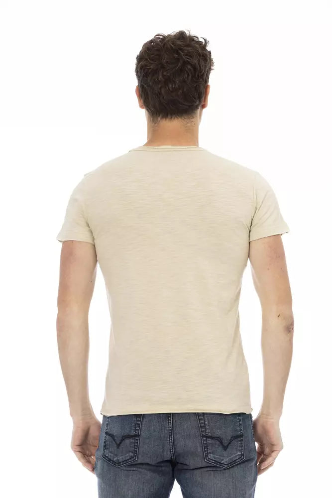 Beige Cotton T-Shirt