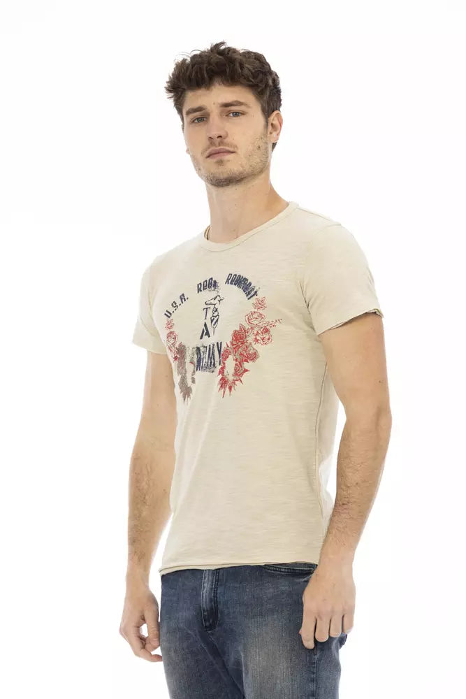 Beige Cotton T-Shirt