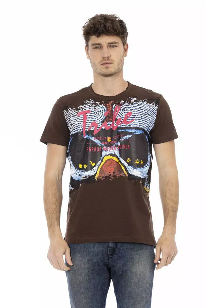 Brown Cotton T-Shirt