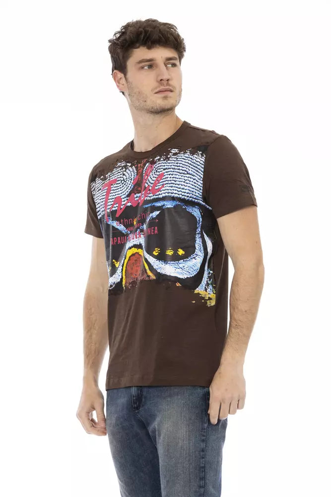 Brown Cotton T-Shirt