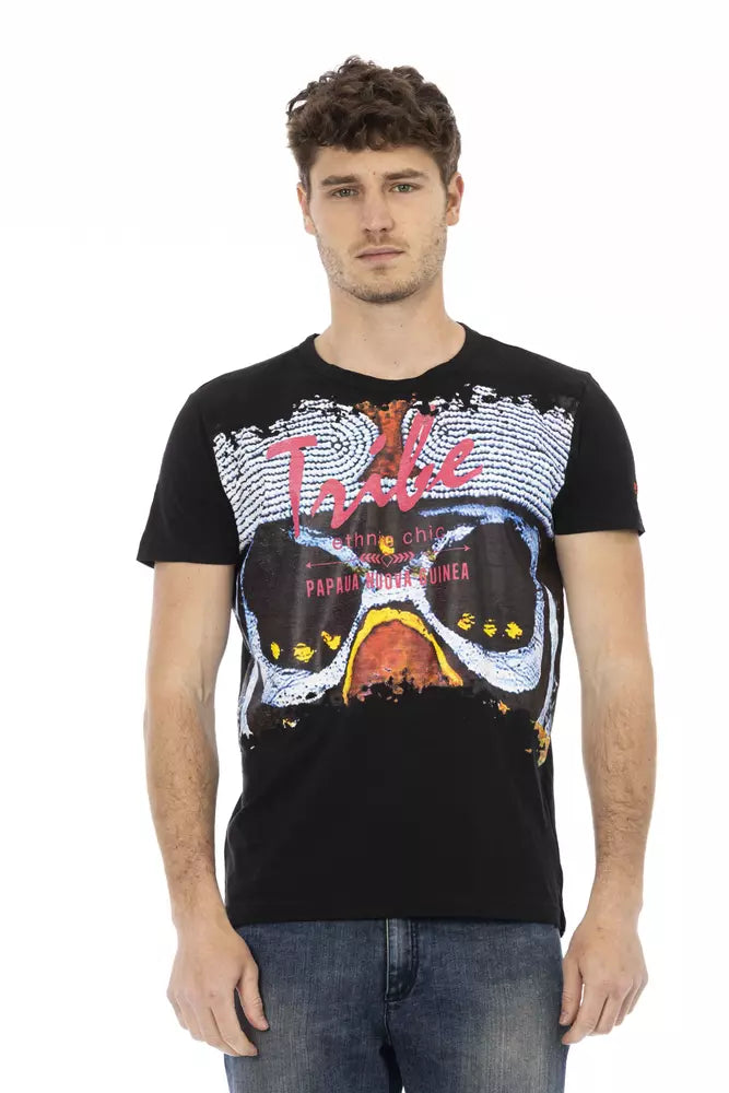Black Cotton T-Shirt