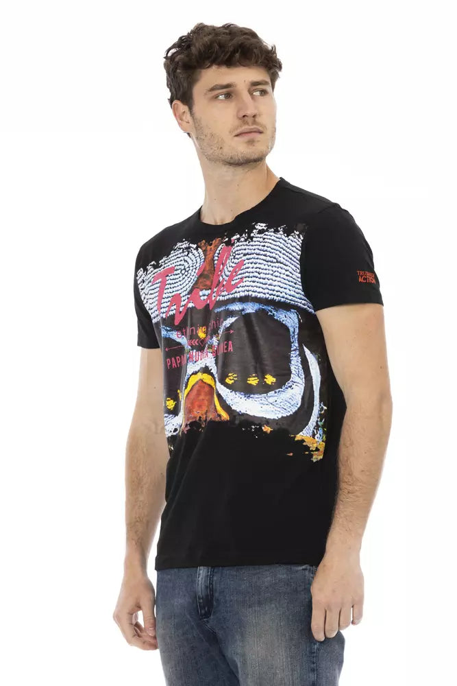 Black Cotton T-Shirt