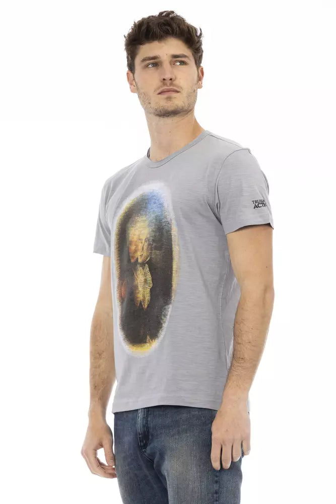 Gray Cotton T-Shirt