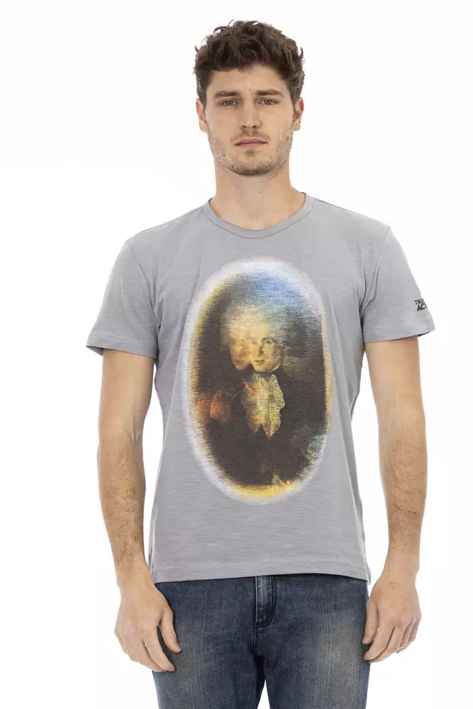 Gray Cotton T-Shirt