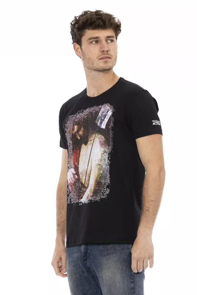 Black Cotton T-Shirt