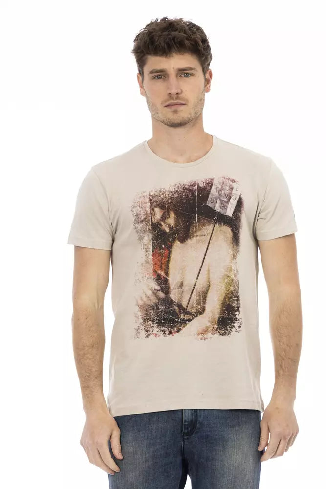 Beige Cotton T-Shirt