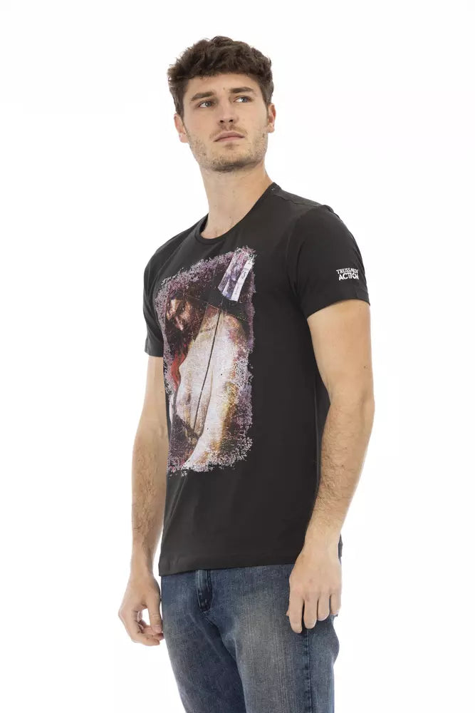Black Cotton T-Shirt