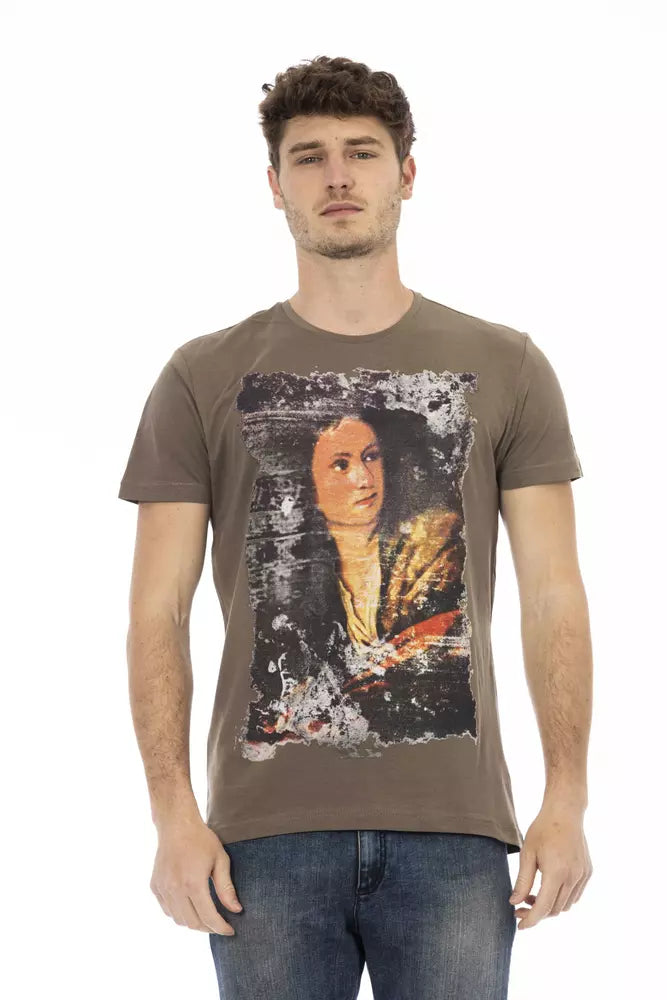 Brown Cotton T-Shirt