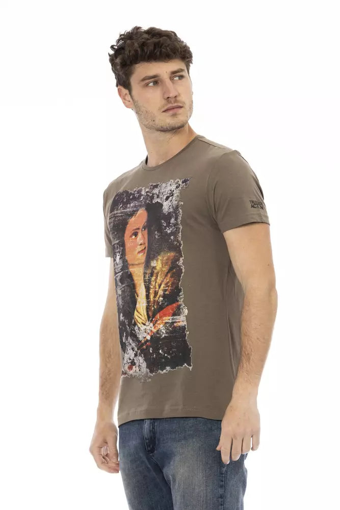 Brown Cotton T-Shirt